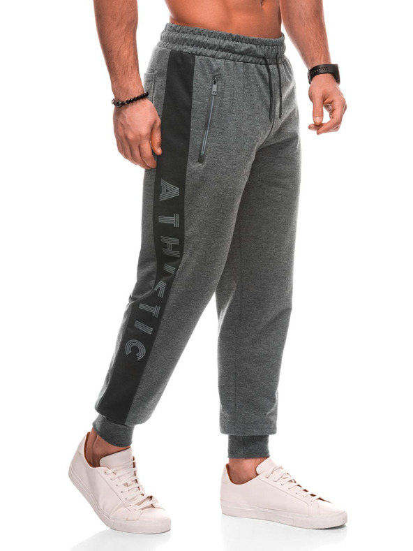 Edoti Pánské tepláky 1506P - šedé OTHER