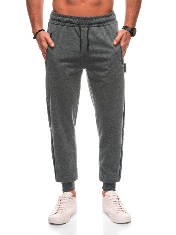 Edoti Pánské tepláky 1506P - šedé OTHER