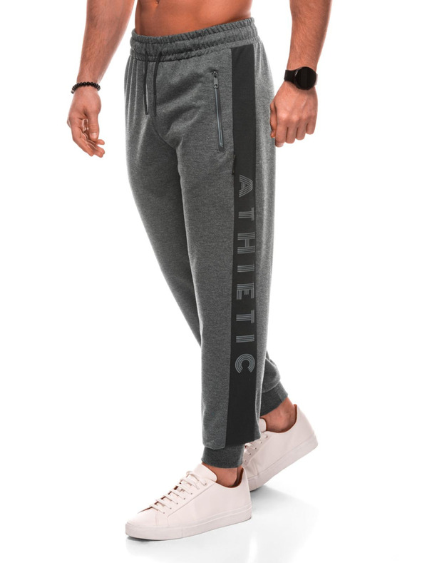 Edoti Pánské tepláky 1506P - šedé OTHER