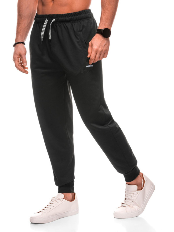 Edoti Pánské tepláky 1506P - šedé OTHER