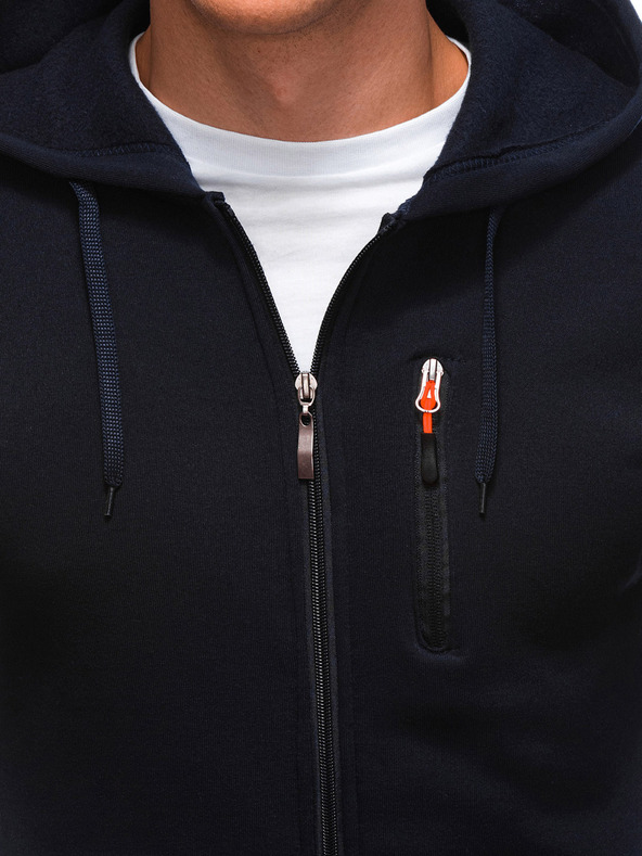 Edoti Pánská mikina s kapucí 1539B - tmavě modrá OTHER