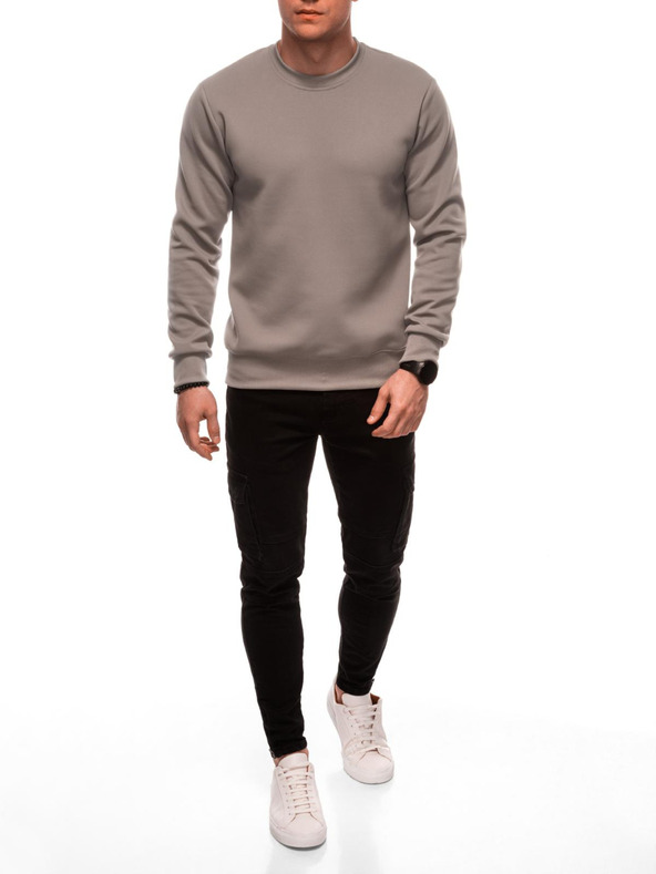 Edoti Pánská mikina s kapucí B1710 - béžová EDOTI