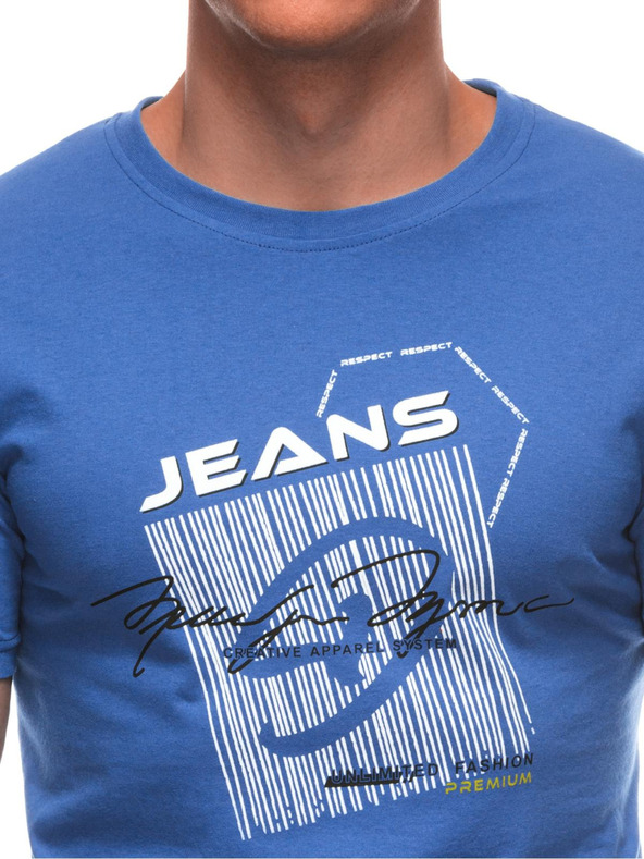 Edoti Pánské tričko s potiskem S2033 - bílé OTHER