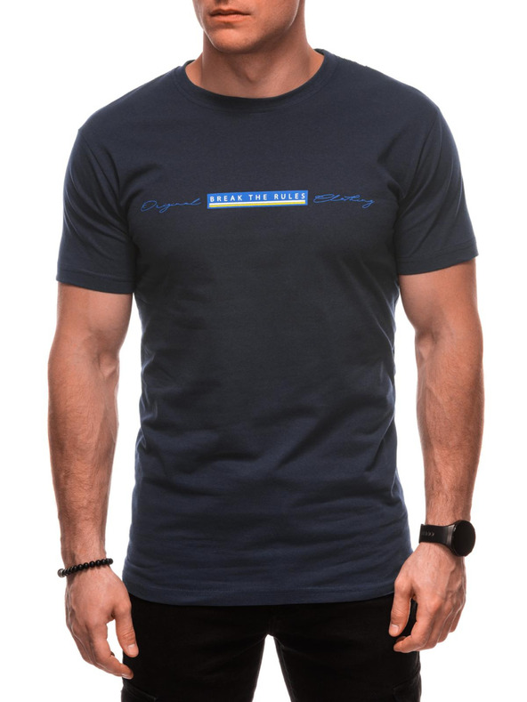 Edoti Pánské tričko s potiskem S2033 - bílé OTHER