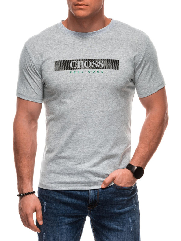 Edoti Pánské tričko s potiskem S2033 - bílé OTHER