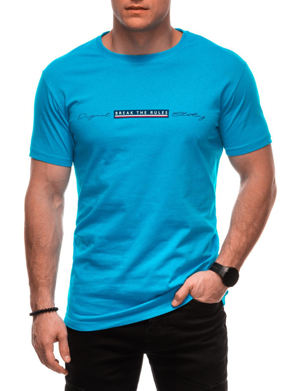 Edoti Pánské tričko s potiskem S2033 - bílé OTHER