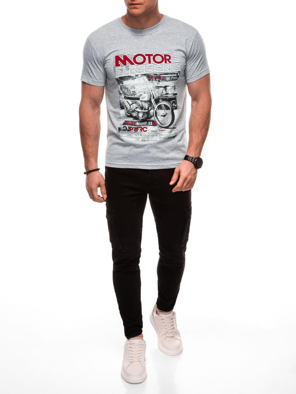 Edoti Pánské tričko s potiskem 1982S - tmavě modrá OTHER