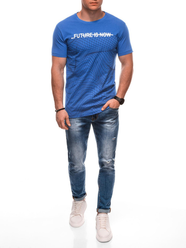 Edoti Pánské tričko s potiskem S2033 - bílé OTHER