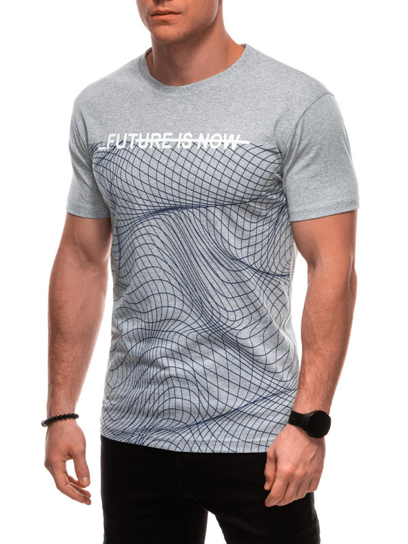 Edoti Pánské tričko s potiskem S2033 - bílé OTHER