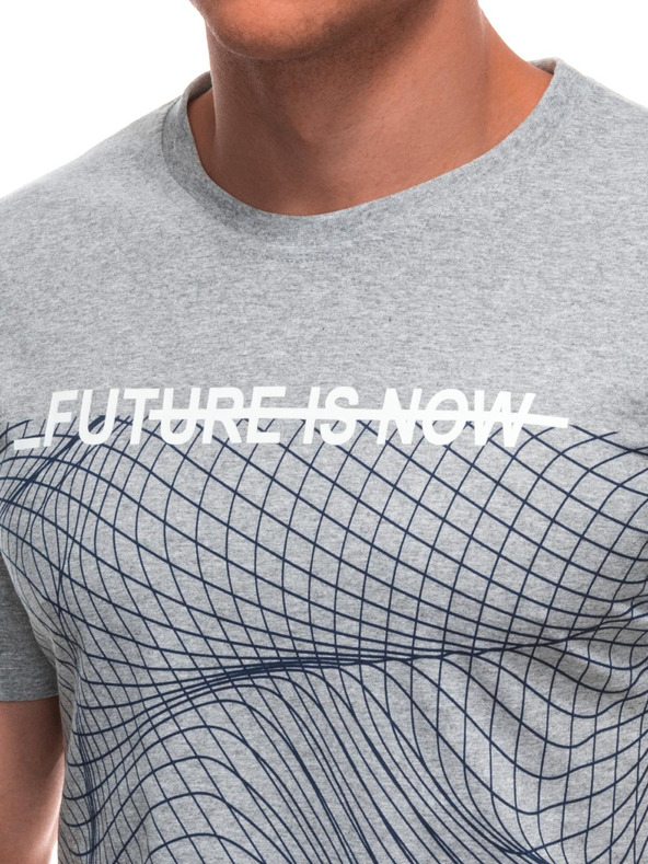 Edoti Pánské tričko s potiskem S2033 - bílé OTHER