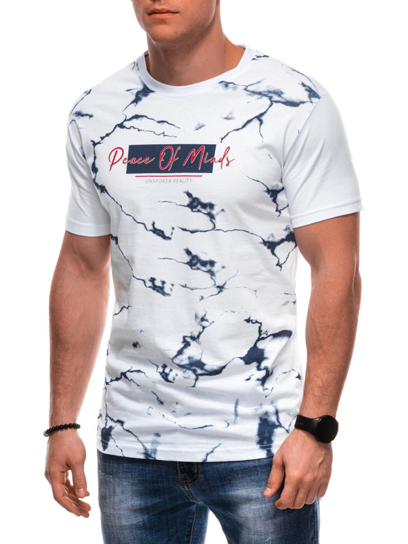 Edoti Pánské tričko s potiskem 1982S - tmavě modrá OTHER