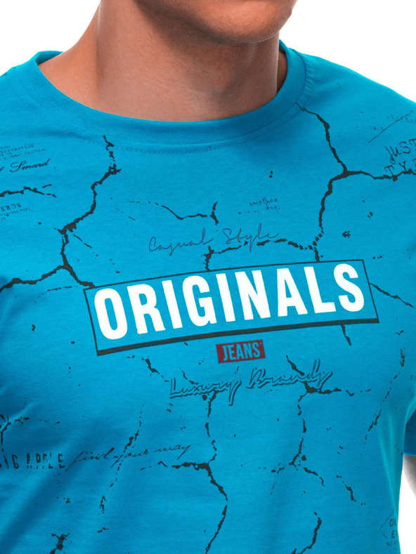 Edoti Pánské tričko s potiskem S2033 - bílé OTHER