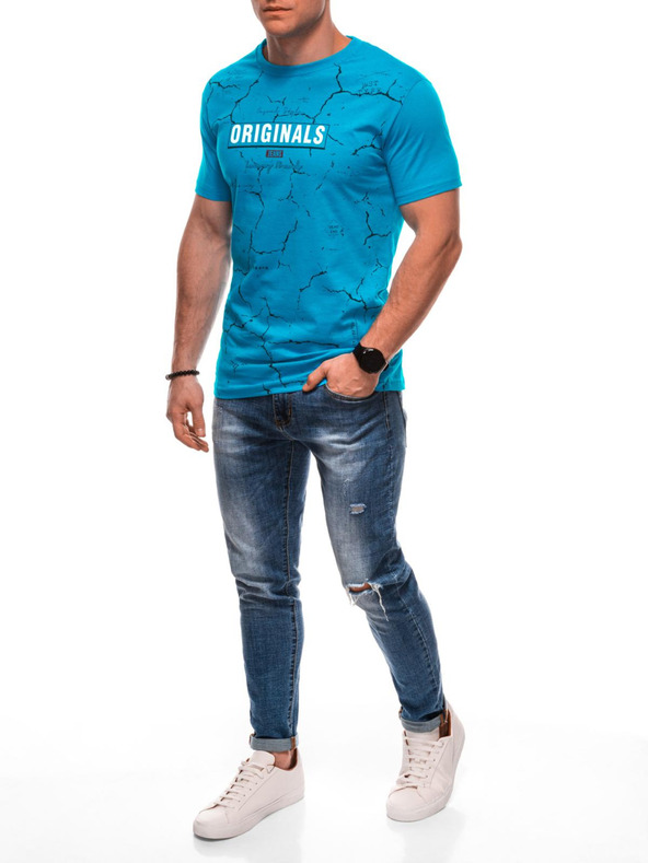 Edoti Pánské tričko s potiskem S2033 - bílé OTHER