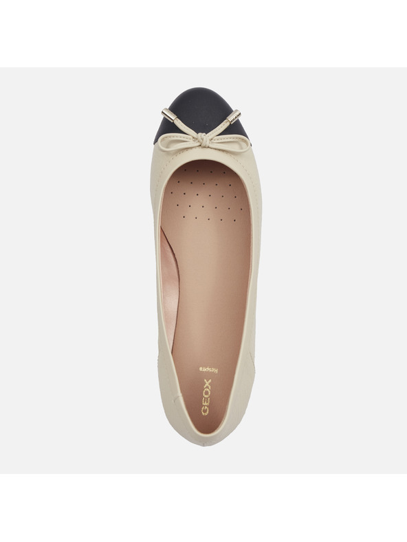 Geox Krémové dámské baleríny Geox Charlene