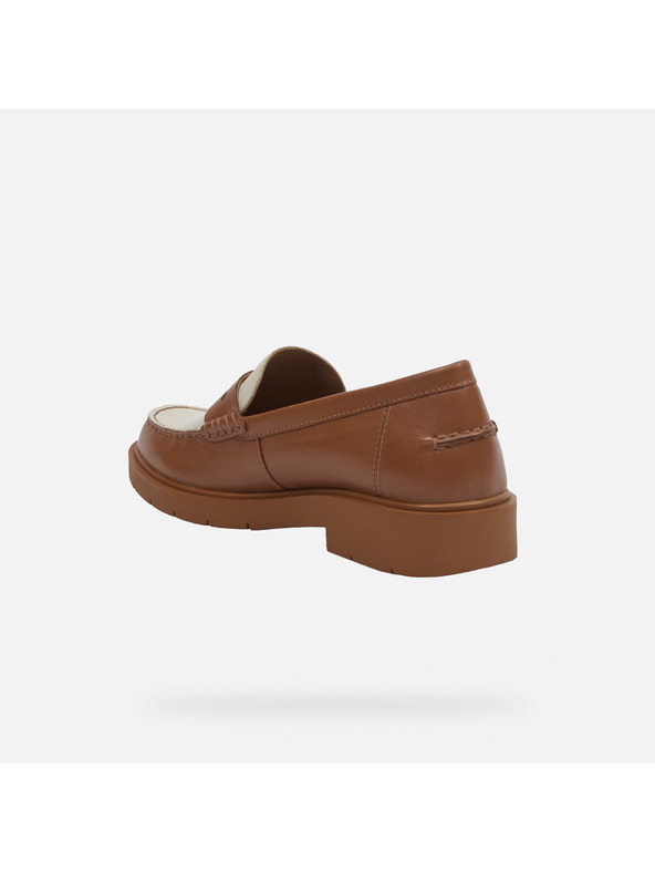 Geox Hnědé dámské mokasíny Geox Spherica EC1