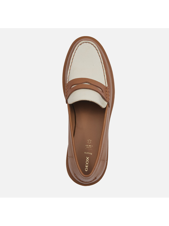 Geox Hnědé dámské mokasíny Geox Spherica EC1