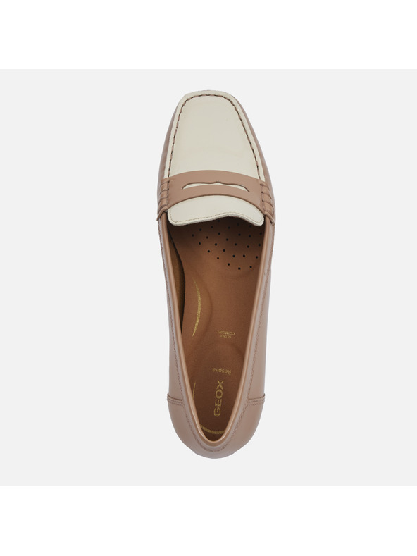 Geox Světle hnědé dámské mokasíny Geox Annytah moc