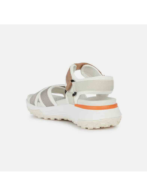 Geox Šedé dámské sandály Geox Sorapis + Grip A