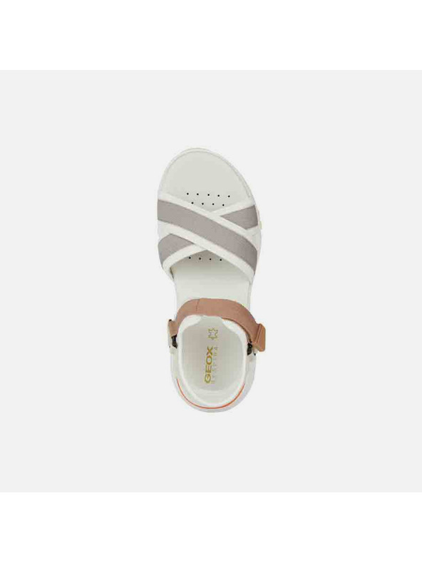 Geox Šedé dámské sandály Geox Sorapis + Grip A