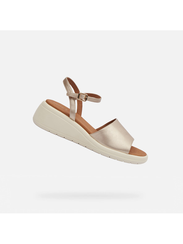 Geox Zlaté dámské sandály Geox Meliconia