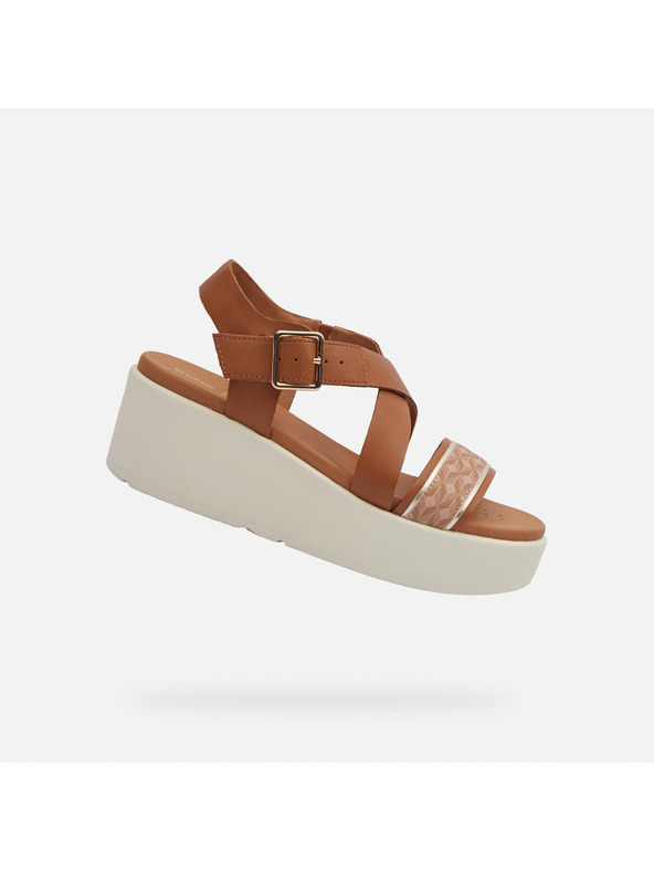 Geox Světle hnědé dámské sandály Geox Xand 2.2S