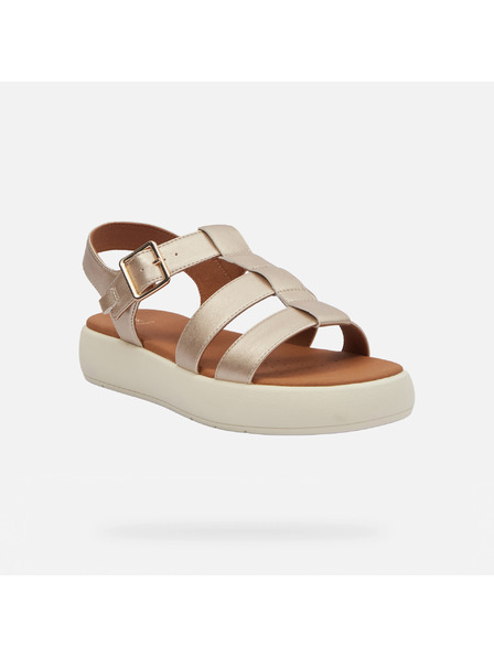 Geox Zlaté dámské sandály Geox Camalei