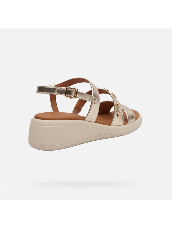 Geox Zlaté dámské sandály Geox Meliconia