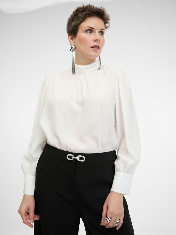 Orsay Černé dámské široké kalhoty ORSAY