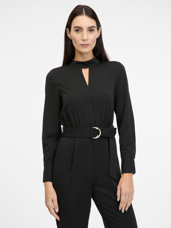 Orsay Černý dámský overal s dlouhým rukávem ORSAY