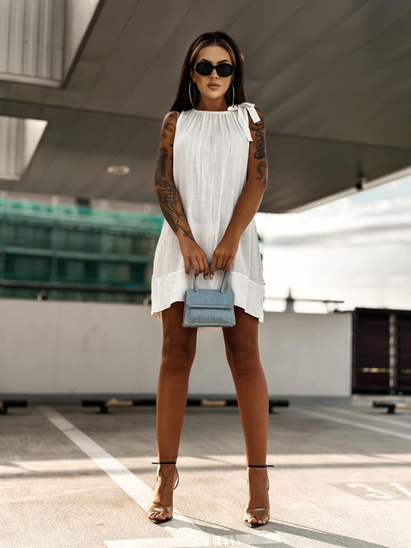 Edoti Dámské mini šaty DLR106 - růžové OTHER