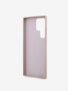 Guess PU 4G Metal Logo Zadní Kryt pro Samsung Galaxy S24 Ultra Pink Obal na telefon