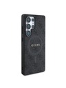 Guess PU Leather 4G Colored Ring MagSafe Zadní Kryt pro Samsung Galaxy S25 Ultra Black Obal na telefon