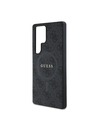 Guess PU Leather 4G Colored Ring MagSafe Zadní Kryt pro Samsung Galaxy S25 Ultra Black Obal na telefon