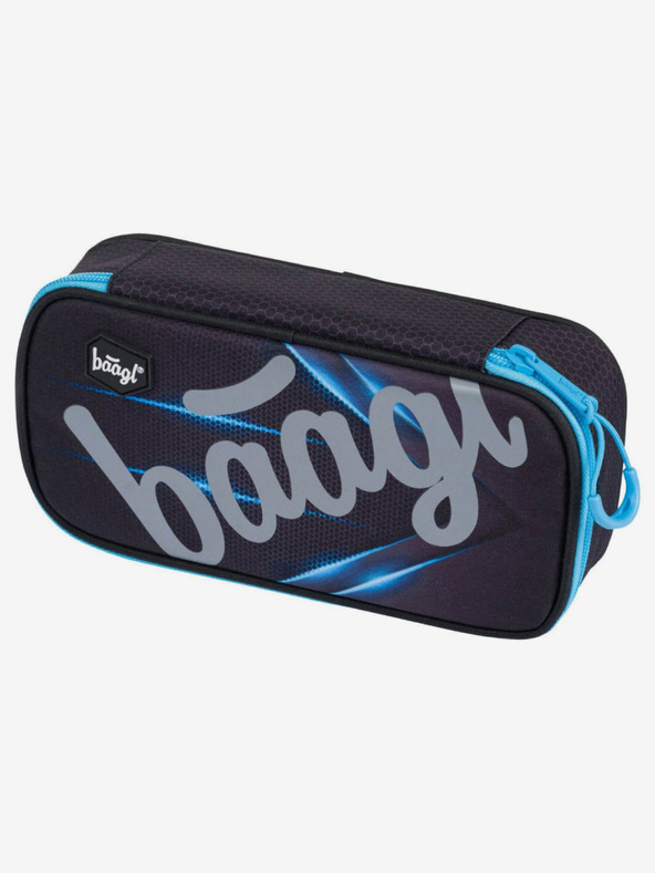BAAGL  Černý 3 set skate bluelight: batoh, penál, sáček Baagl