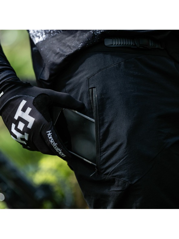 Horsefeathers Bike kalhoty Stoker - black HORSEFEATHERS