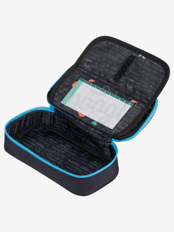 BAAGL  Černý 3 set skate bluelight: batoh, penál, sáček Baagl