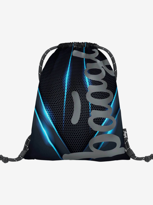 BAAGL  Černý 3 set skate bluelight: batoh, penál, sáček Baagl