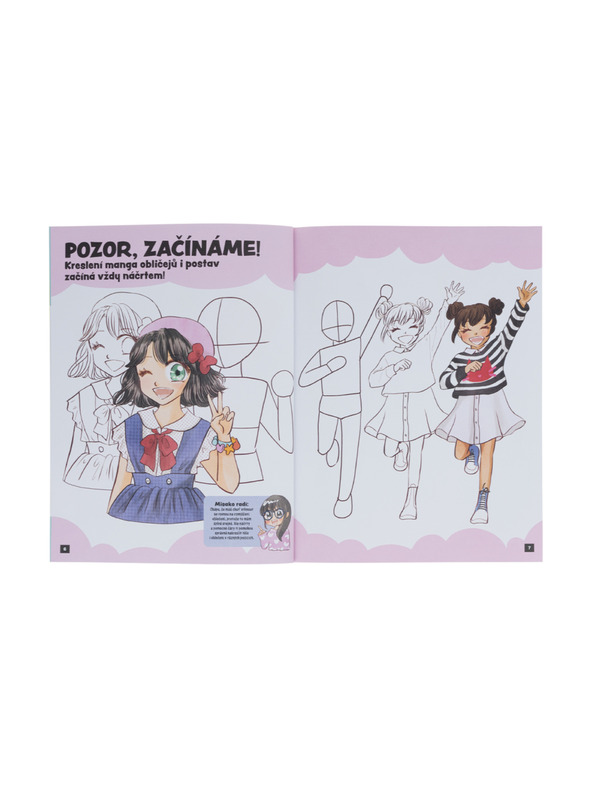 BAAGL  Jak kreslit KAWAII MANGA: MÓDA – Krok za krokem s MISAKO