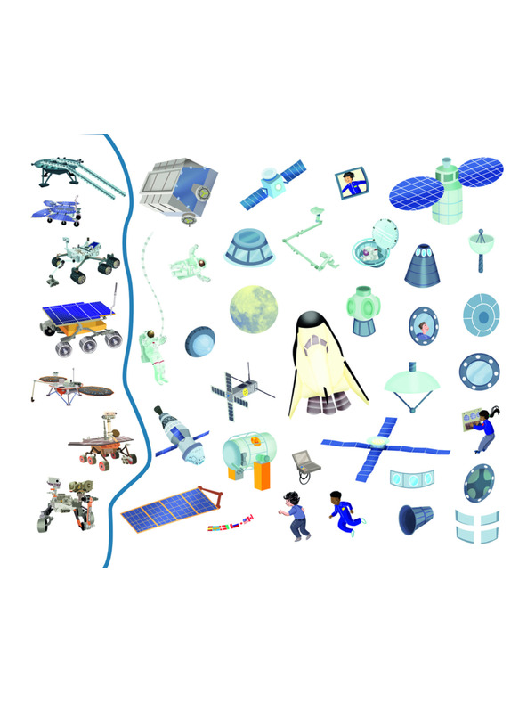 BAAGL  Čti a nalepuj – VE VESMÍRU, kniha se samolepkami