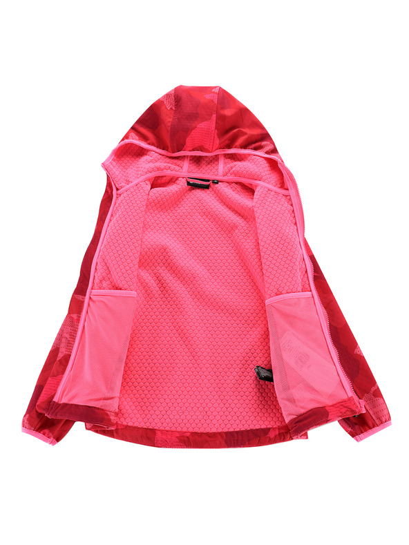 ALPINE PRO Dětská softshellová bunda s membránou ALPINE PRO EZORO neon knockout pink varianta pa