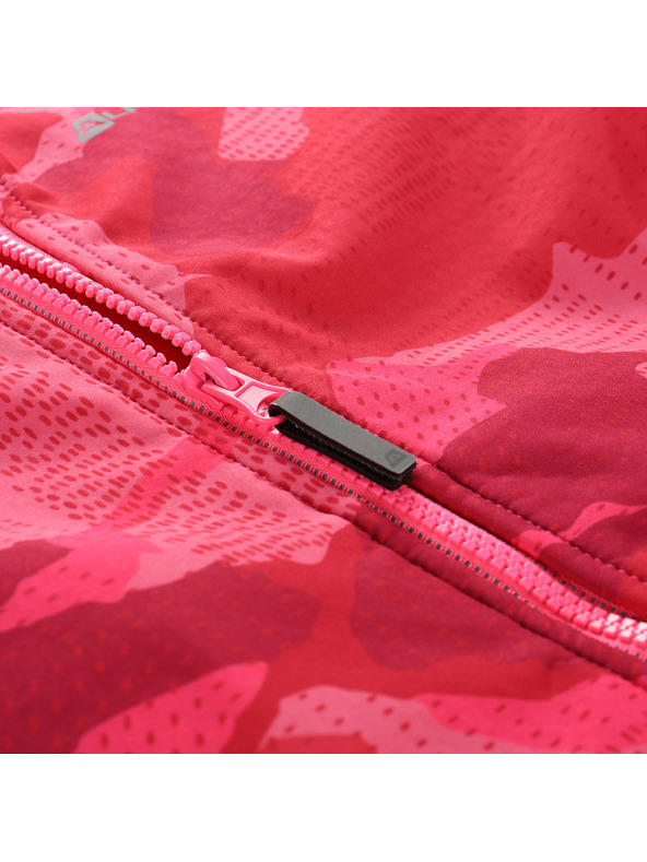 ALPINE PRO Dětská softshellová bunda s membránou ALPINE PRO EZORO neon knockout pink varianta pa