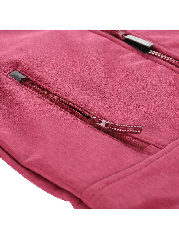 ALPINE PRO Detská softshellová bunda s membránou ALPINE PRO OMANO 2 raspberry