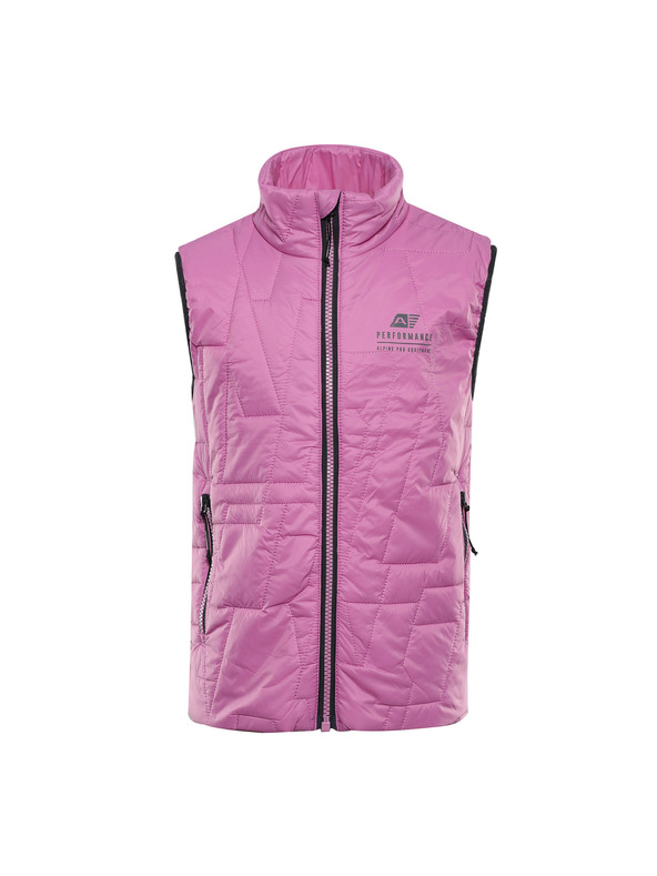 ALPINE PRO Dětská ultralehká vesta s impregnací ALPINE PRO BERFO cyclamen