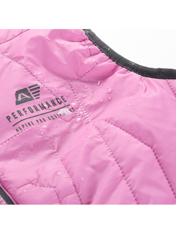ALPINE PRO Dětská ultralehká vesta s impregnací ALPINE PRO BERFO cyclamen