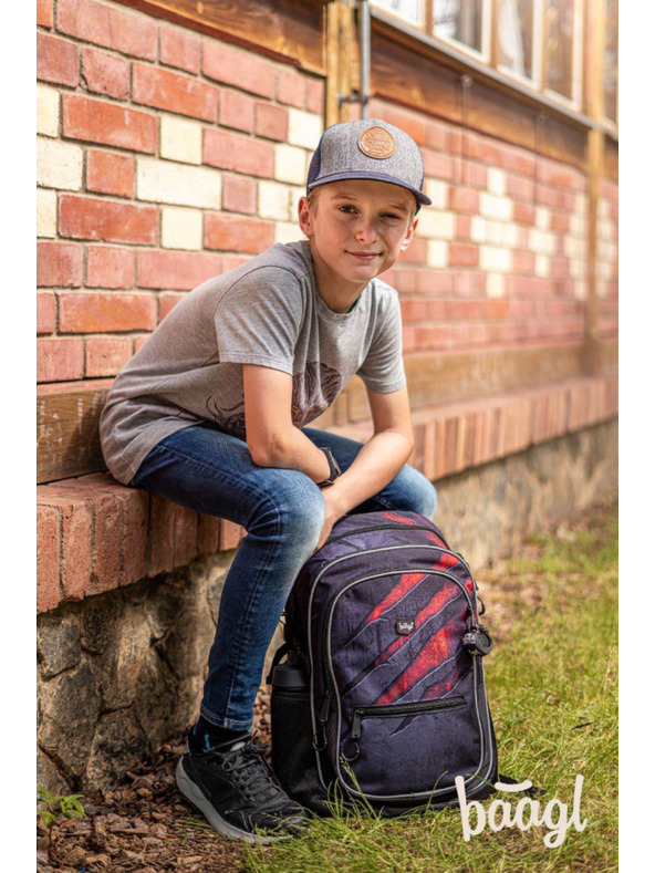 BAAGL  BAAGL Školní batoh Core Láva