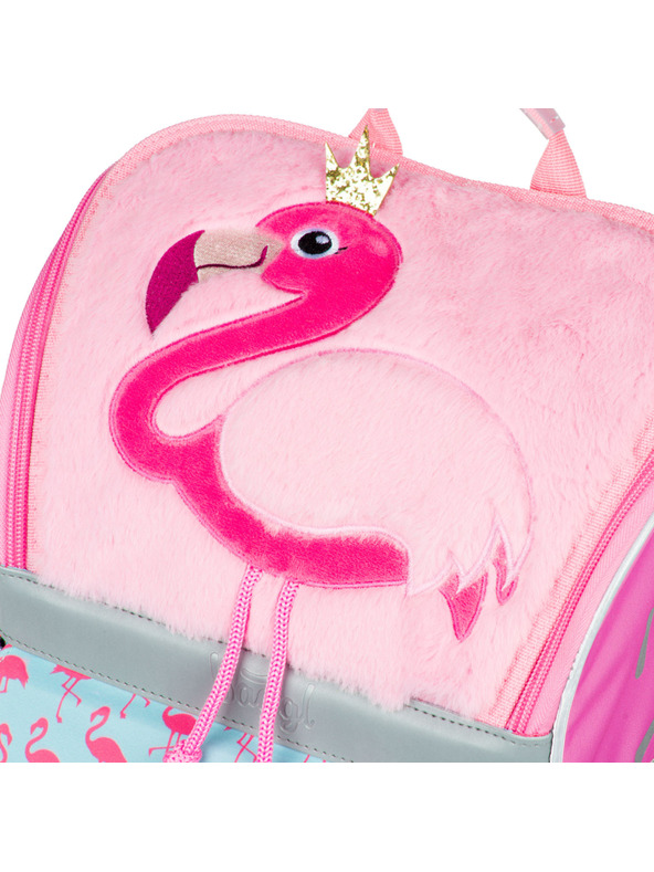 BAAGL  BAAGL 5 SET Zippy Plameňák: aktovka, penál, sáček, desky, box