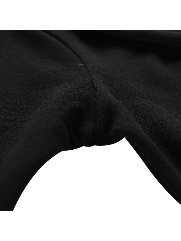 ALPINE PRO Dětská bavlněná mikina s kapucí ALPINE PRO LOKKO black