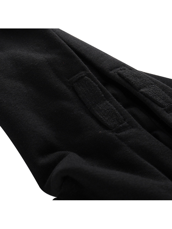 ALPINE PRO Dětská bavlněná mikina s kapucí ALPINE PRO LOKKO black