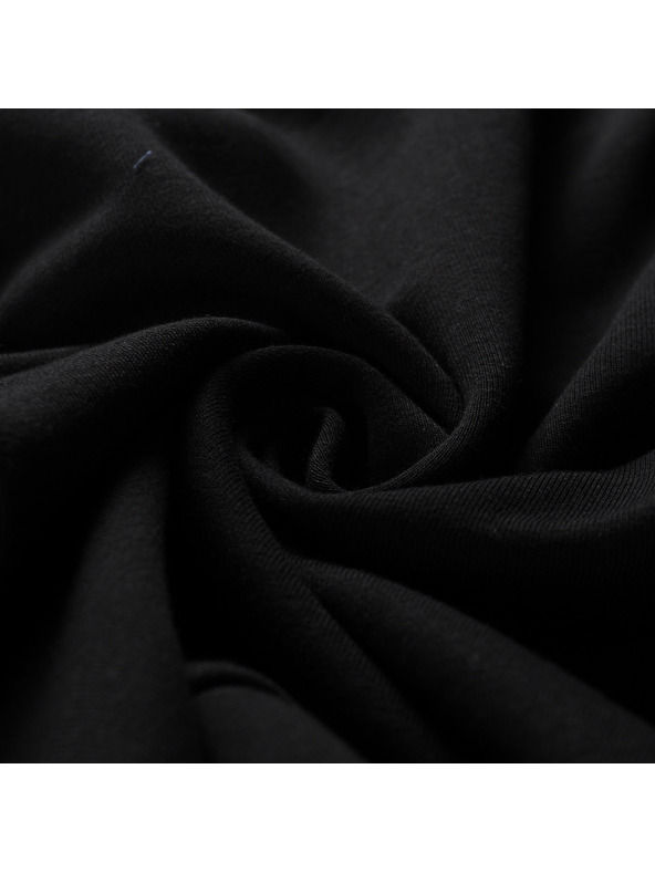 ALPINE PRO Dětská bavlněná mikina s kapucí ALPINE PRO LOKKO black