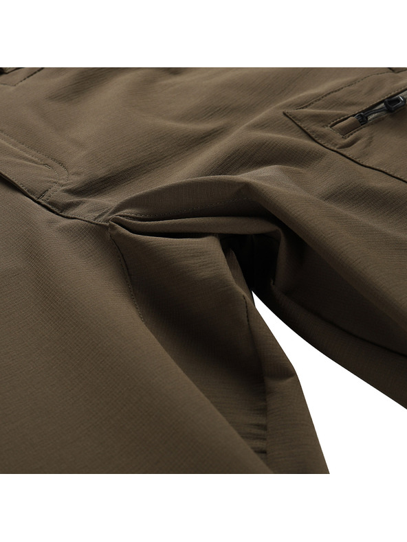 ALPINE PRO Pánské sofshellové kalhoty s cool dry ALPINE PRO CORB stone gray